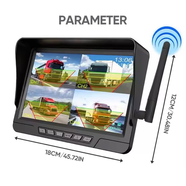 Sakerplus Magnetic Solar Wireless Backup Camera