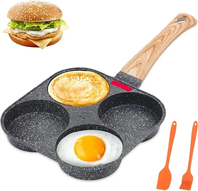 1 Set 4 Hole Skillet with Handle