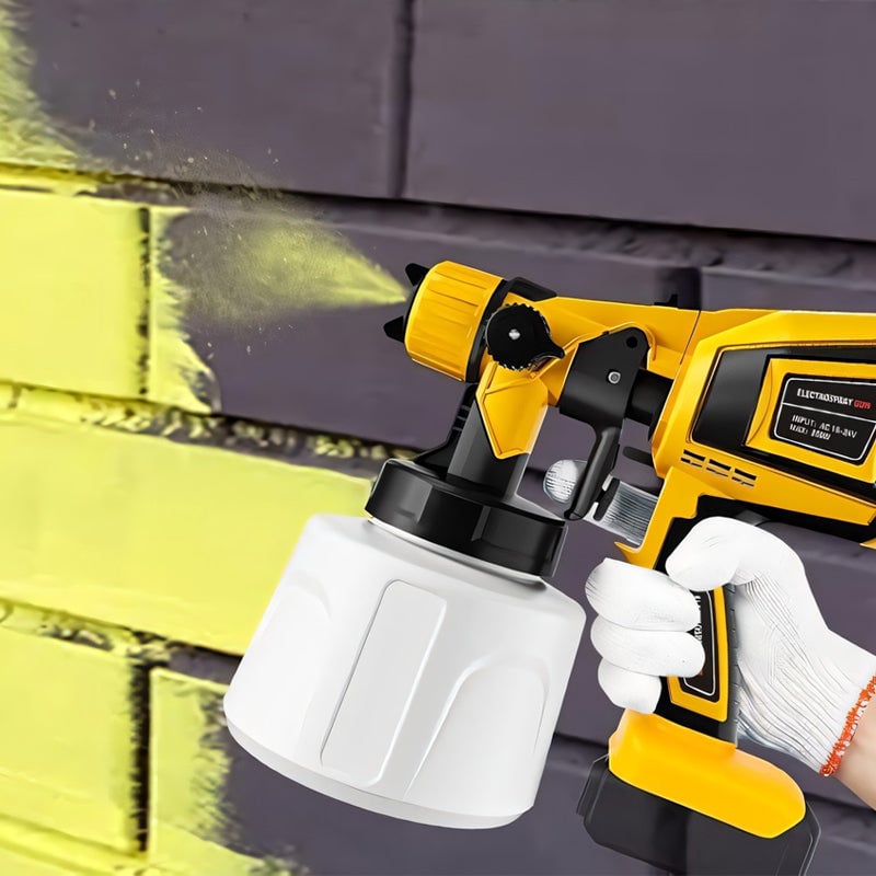 Removable electric paint gun