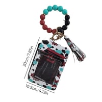 💖 Fashionable Silicone Keychain Wallet