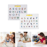 2-in-1 doppelseitige magnetische Alphabet-Edition