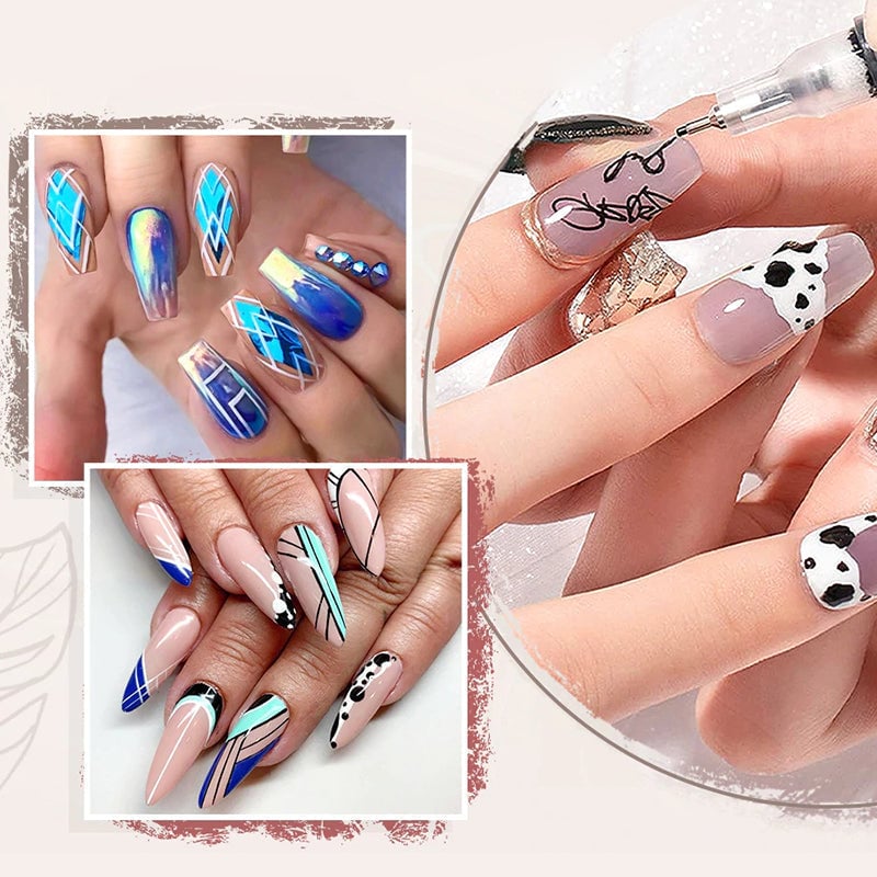 Ultradünner gebogener Maniküre Nagelstift