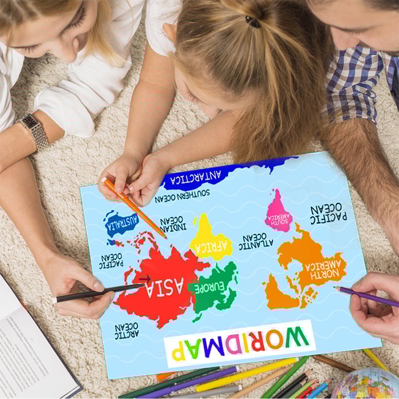 Kleurrijke educatieve posters (18 stuks/set)