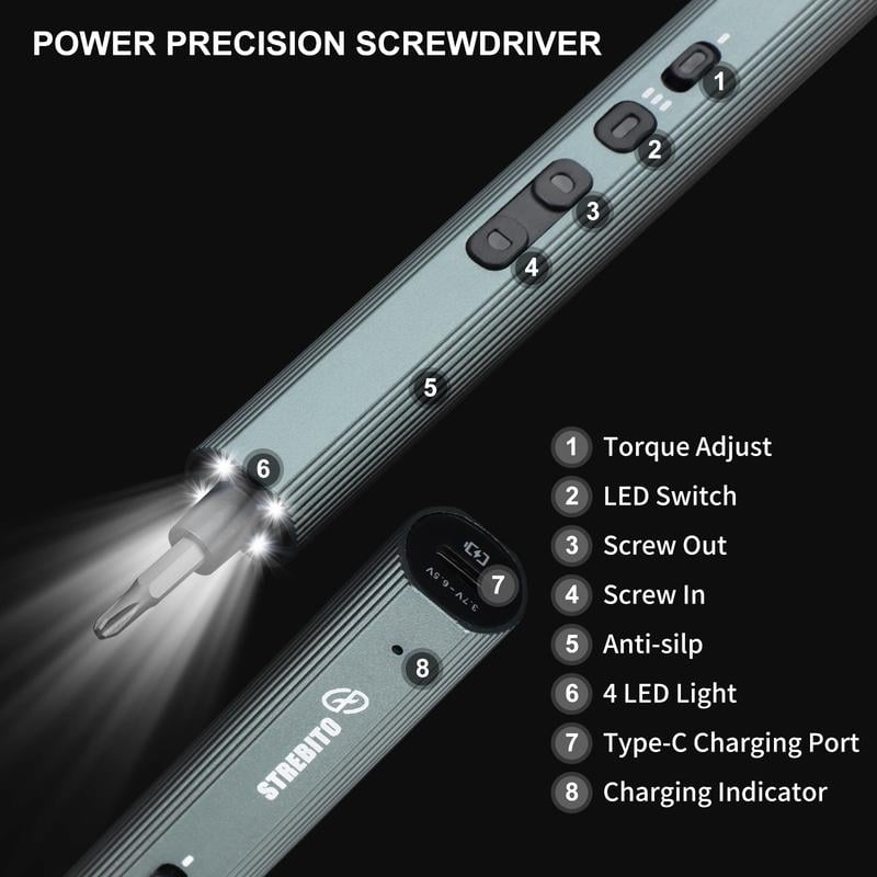 153 in 1 electric screwdriver set