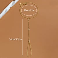 Diamond Connecting Fingers Bracelet