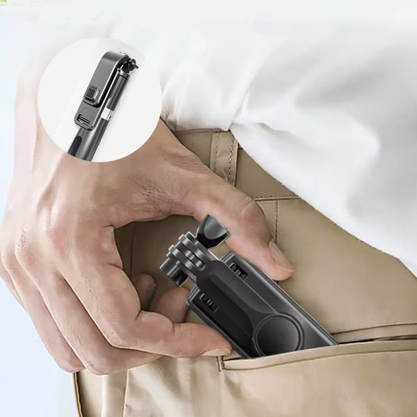 Selfie Stick-stativ med Bluetooth-fjernbetjening