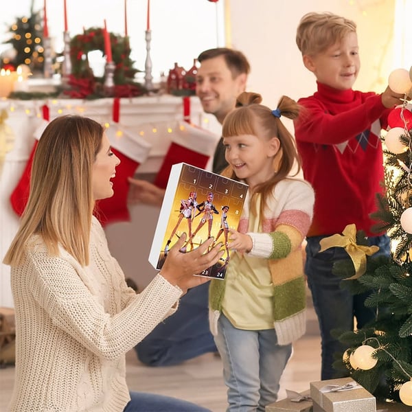 Keychain Christmas Countdown Calendar Blind Box