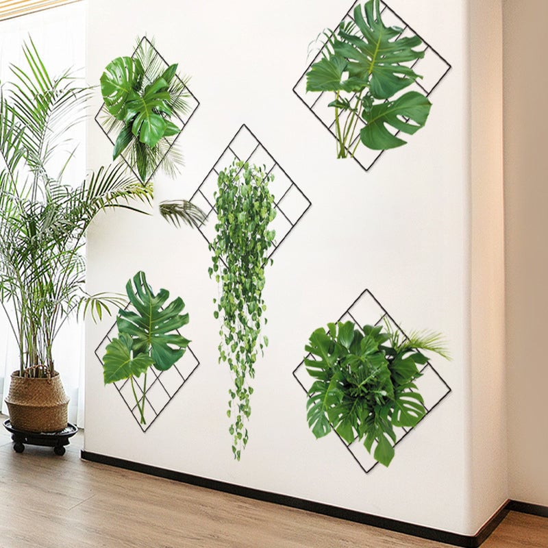 Autocollant Mural 3D Plante Verte