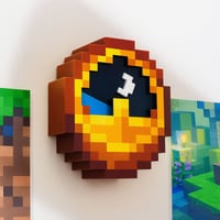 Minecraft Stil Klokke Borddekor