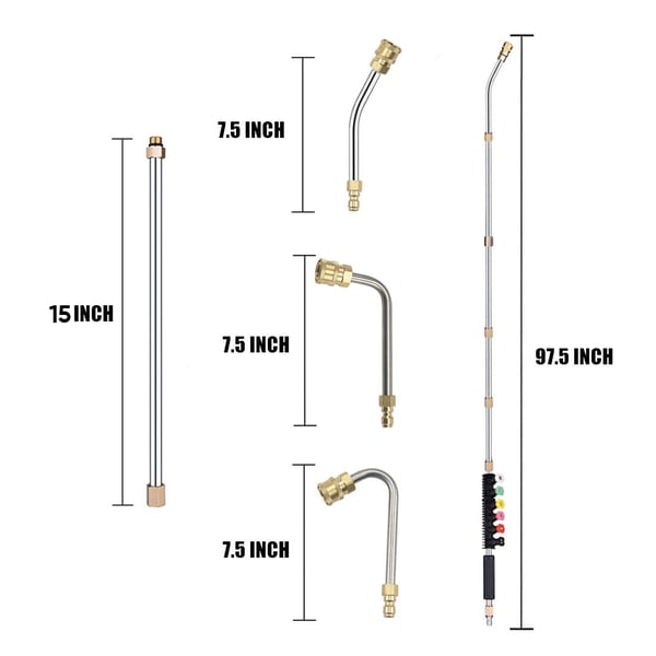 Saker Pressure Washer Extension Wand Set