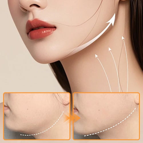Jawline and neck sculpting illustration