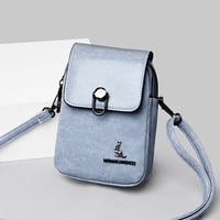 Vintage Handytasche Mit Doppeltem Reißverschluss