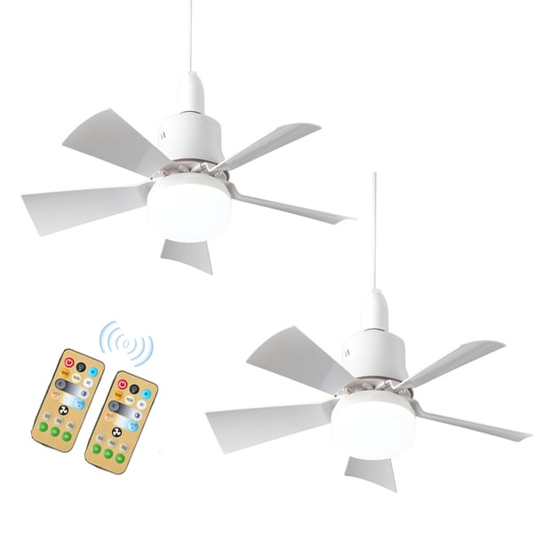 Bright Cool Ceiling Socket Fan & Light with Remote Control