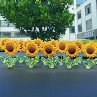 Schattig zonnebloem auto-ornament