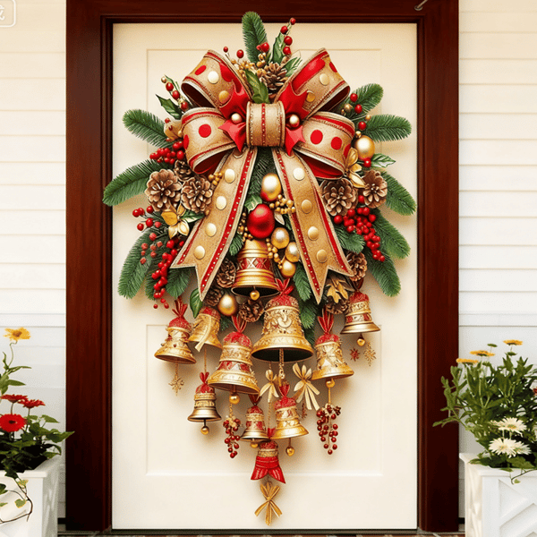 Christmas Bell Door Curtain