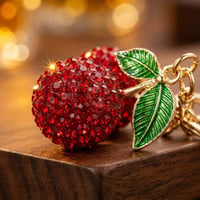 Cherry-Inspired Luxury Keychain Bag Charm