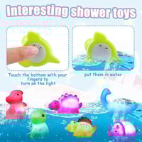 Glowing Dinosaur Shaped Bath Toy