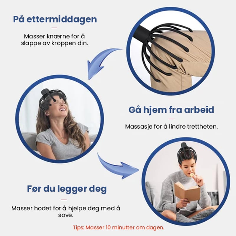 UPSELL Blekksprut Hode Massør