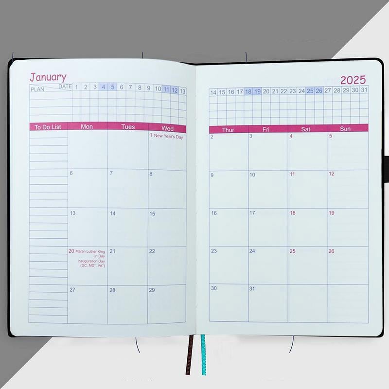 2025 Én dag, én side  Daily Planner - din ultimate gavekalender