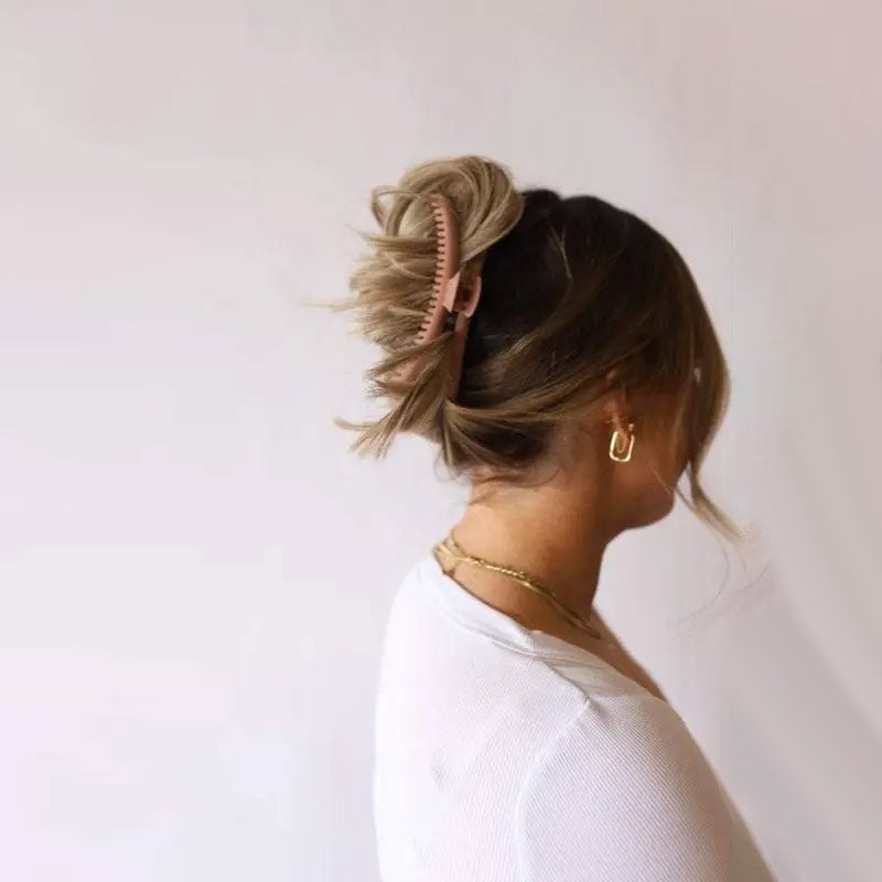 Elegant Frosted Gripper Hair Clips for Women