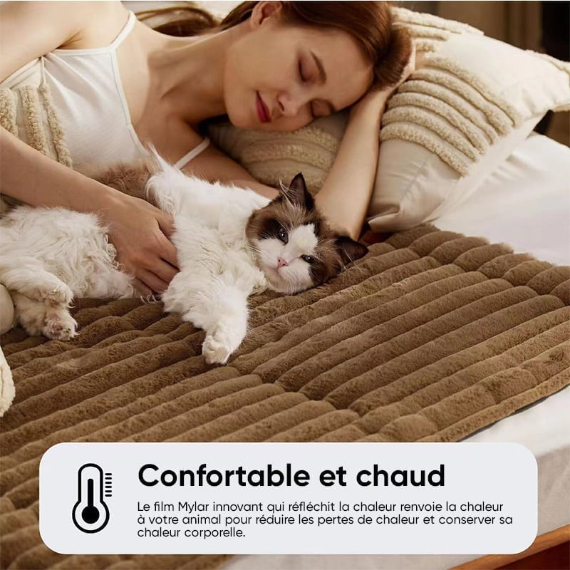 🐾Tapis auto-chauffant pour chats et petits chiens