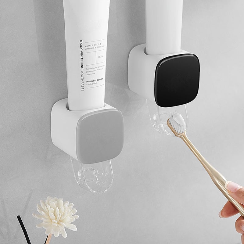 Wall-mounted toothpaste squeezer