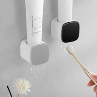 Wall-mounted toothpaste squeezer