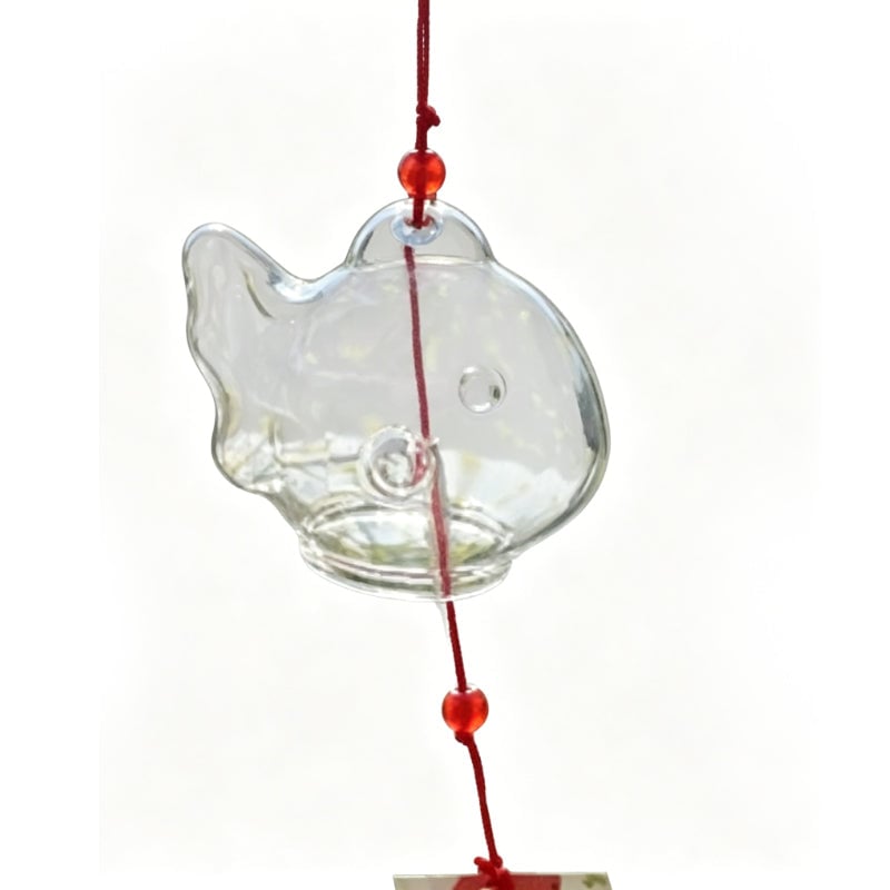 Whimsical Glass Doodle Wind Chimes Outdoor Decor