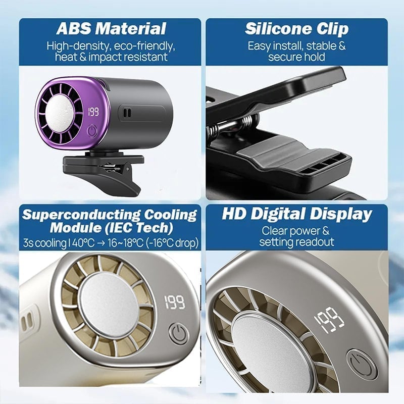 360° Rotating Semi-Cooling Clip Fan