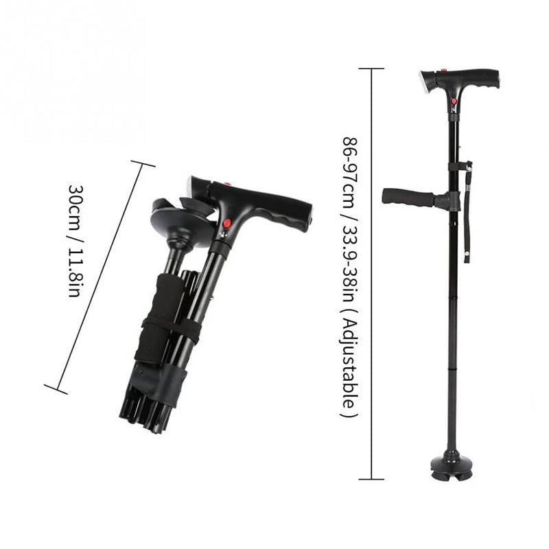 Teleskopisk foldbar stok