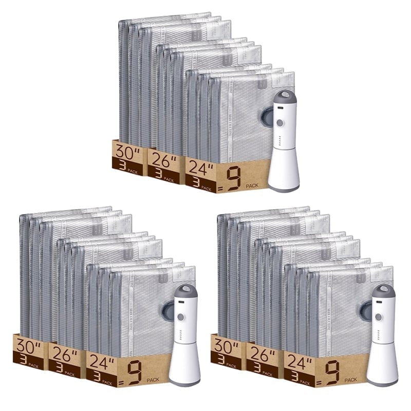 Travel Vacuum Bags with Portable Electric Pump