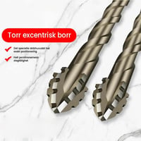 Fyra blad serrerat excentriskt borr
