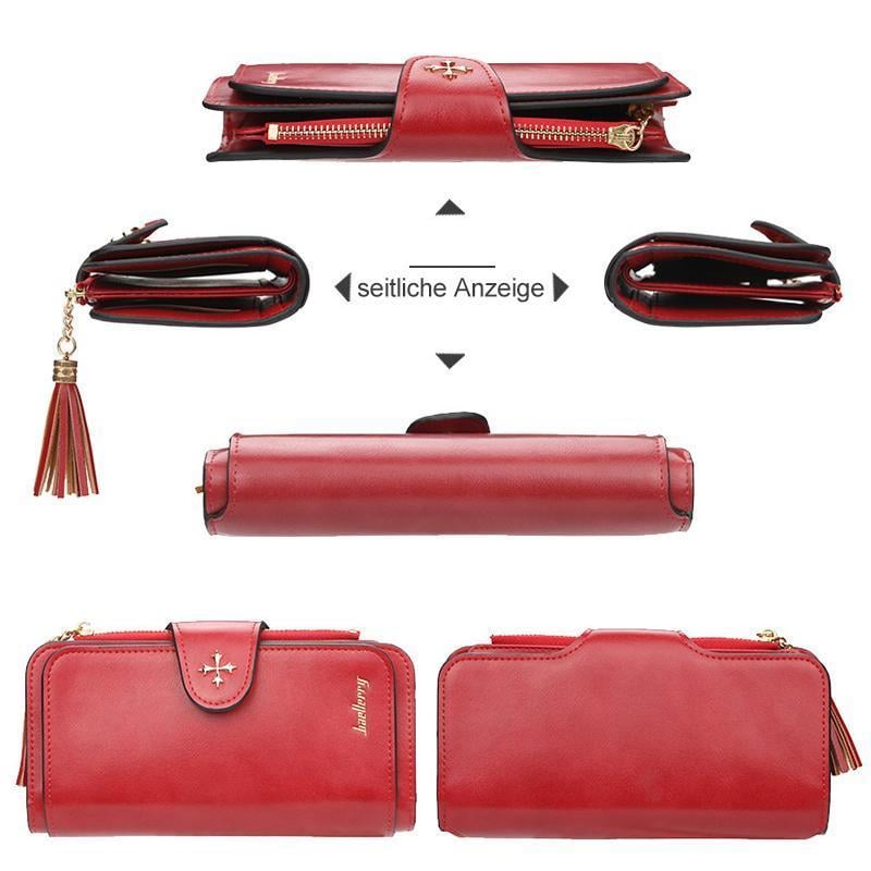 Quaste Design Schnalle große Kapazität lange Brieftasche