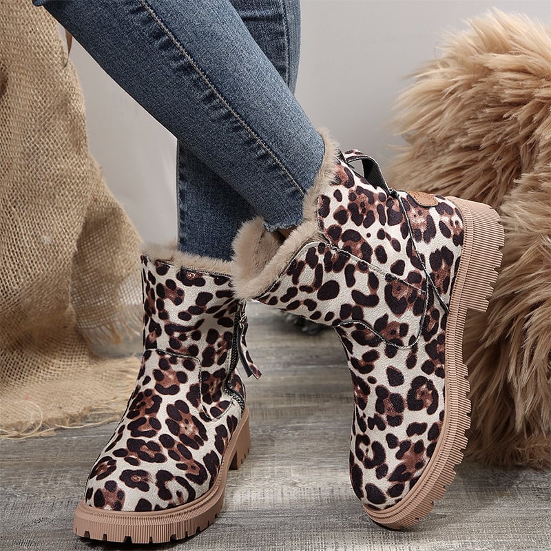 Modische Kurzschaft-Martinsstiefel mit seitlichem Reißverschluss