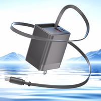 65 W GaN 3-in-1 einziehbares Schnellladegerät