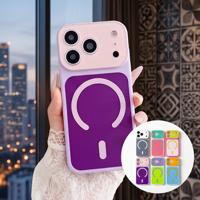 Magnetic Color Block Phone Case