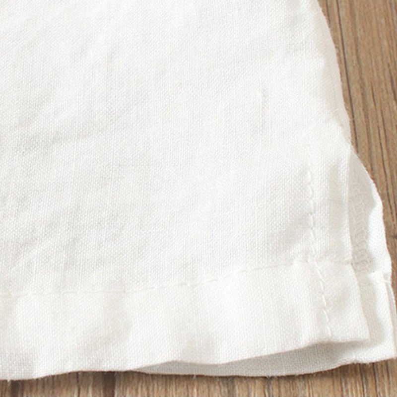 Enfärgad kortärmad sommar-t-shirt med rund hals