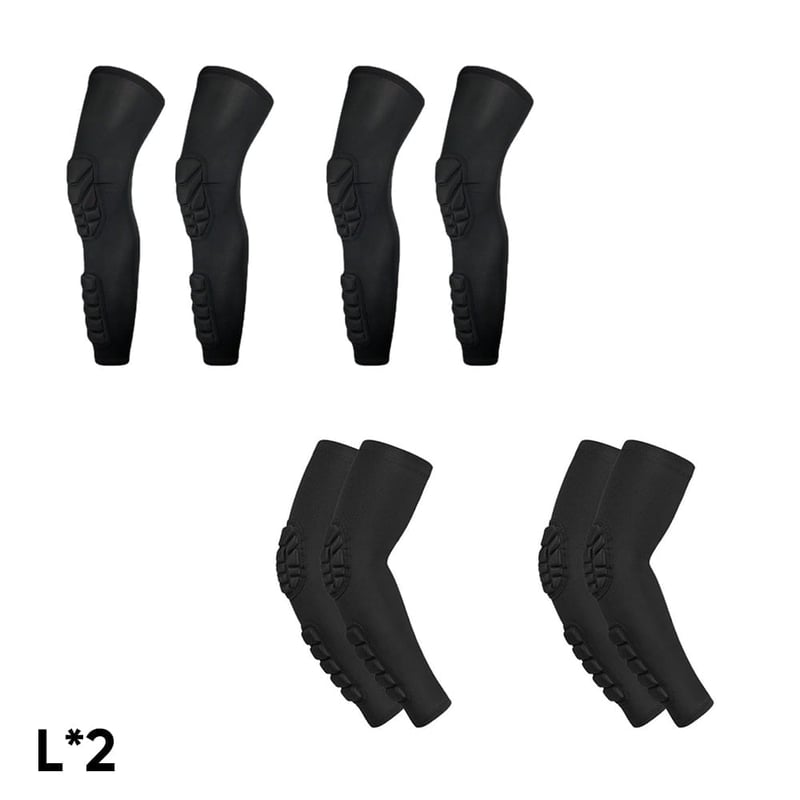 Padded Knee Elbow Compression Sleeves