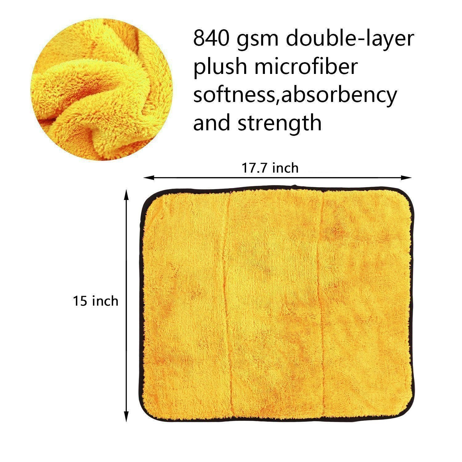 SALE - Professional Polishing Waxing Drying Cleaning Towel, 2 Packs