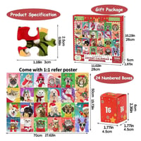 🎄Christmas Advent Calendar Jigsaw Puzzle 🧩【Christmas pet】