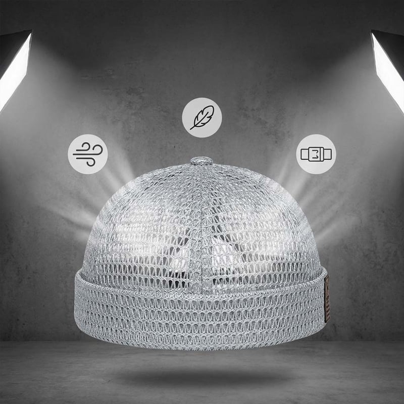 Lightweight Breathable Mesh Brimless Cap