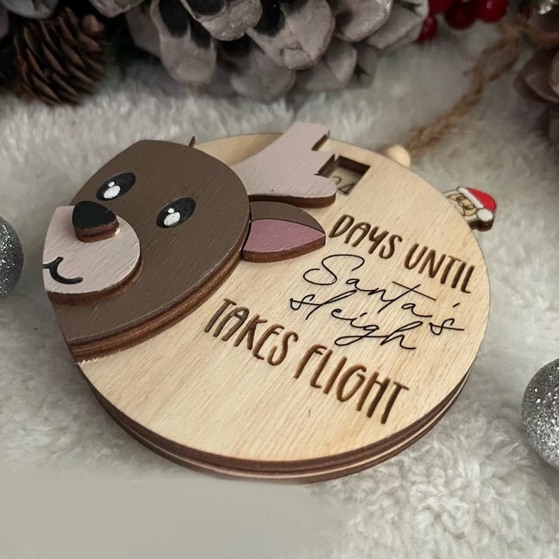 3D Kerstman aftellen naar kerstornament