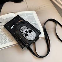 Punk Stil Totenkopf Mini Gürteltasche