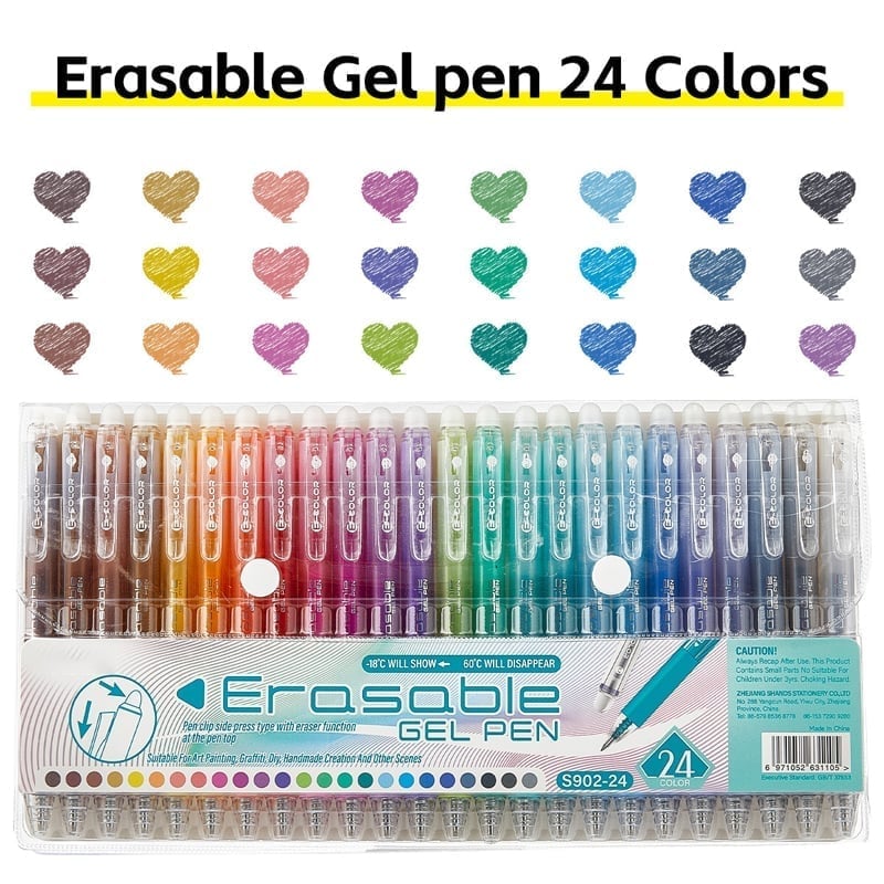 Colorful Quick-Dry Erasable Gel Pens