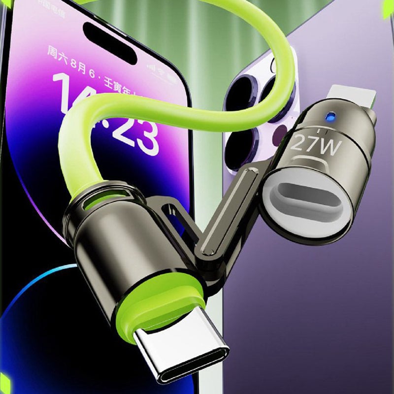 Liquid Silicone 4-in-1 Fast Charging Cable