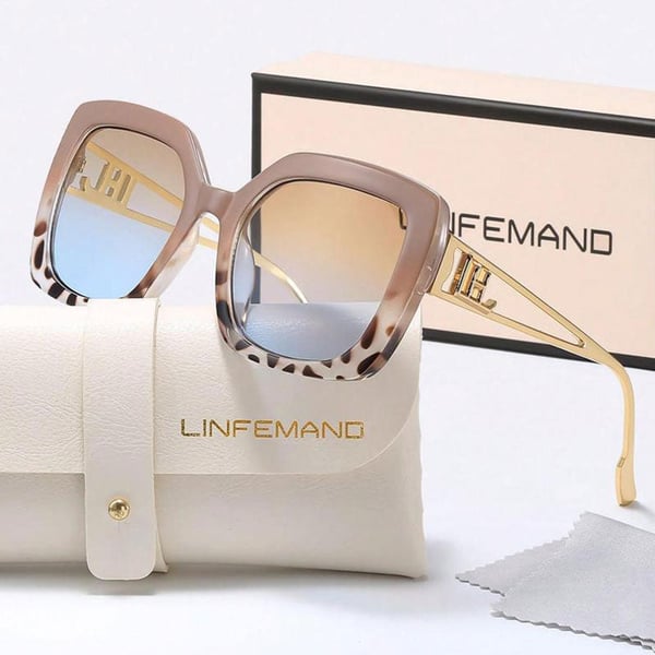 Unisex Vintage Trendy Large Frame Sunglasses