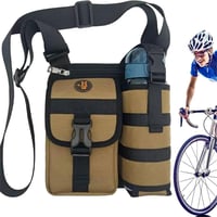 Sacs imperméables de fronde de bandoulière de poitrine de camping avec le support de bouteille d'eau