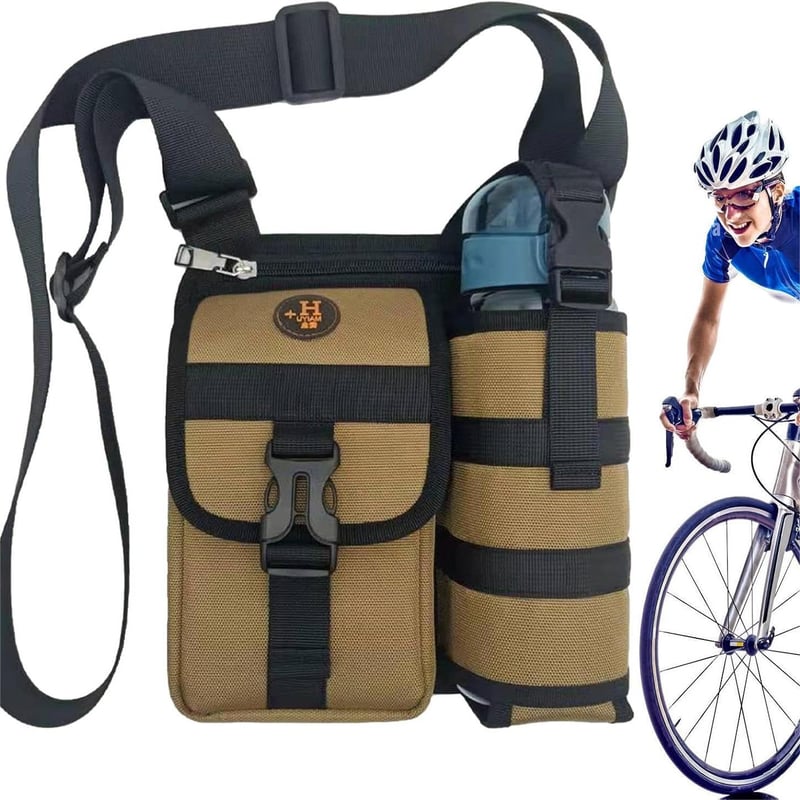 Sacs imperméables de fronde de bandoulière de poitrine de camping avec le support de bouteille d'eau