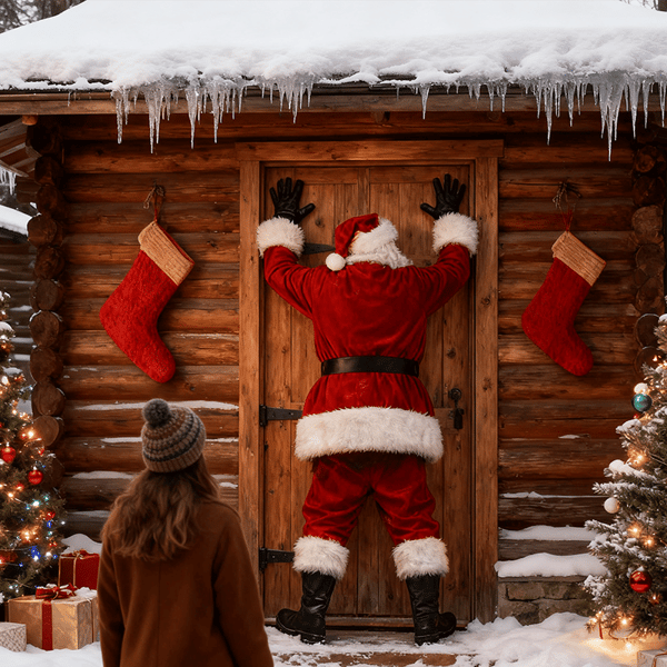 🎅Weihnachtsmann-Türdeko-Aufkleber