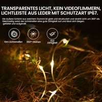 Wasserdichte tragbare verstaubare Lichterkette für den Außenbereich